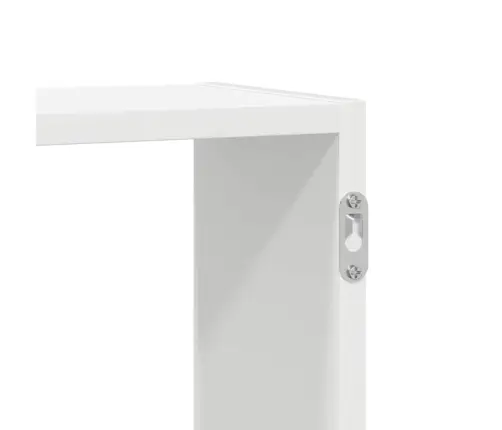 Seinakuubiku Riiul, 5 Kambrit, Valge Ehituspuit