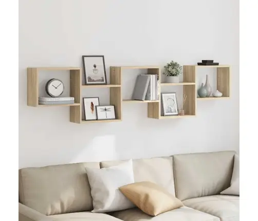 Sienas Plaukts, 5 Nodalījumi, Ozolkoka, Inženierijas Koks Vidaxl