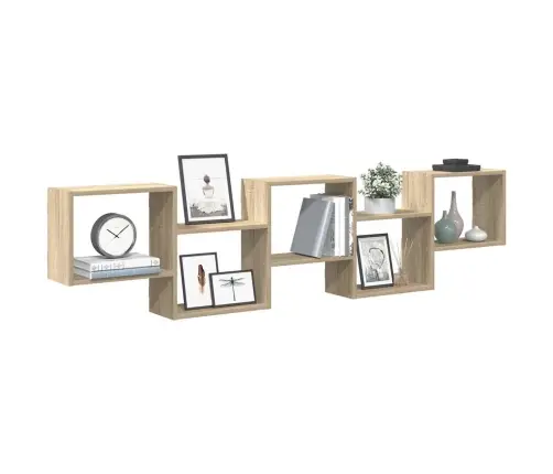 Sienas Plaukts, 5 Nodalījumi, Ozolkoka, Inženierijas Koks Vidaxl