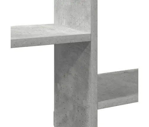 Sienas Kuba Plaukts 5Nodalījumi Betons Pelēks Inženierijas Koks Vidaxl