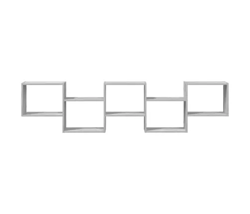 Sienas Plaukts, 5 Nodalījumi, Pelēka Ozola, Inženierijas Koks Vidaxl