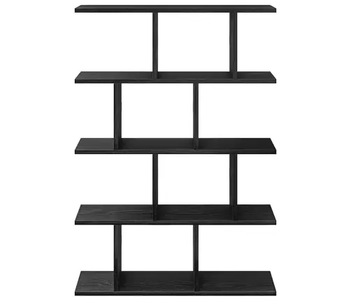 Sienas Plaukts, 12 Nodalījumi, Melns, Skaidu Plāksne Vidaxl