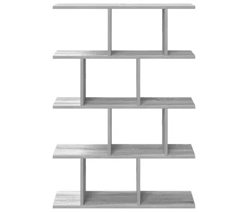 Sienas Plaukts, 12 Nodalījumi, Pelēka Ozola, Inženierijas Koks Vidaxl