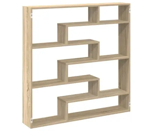 Sienas Plaukts, 7 Nodalījumi, Ozolkoka, Inženierijas Koks Vidaxl