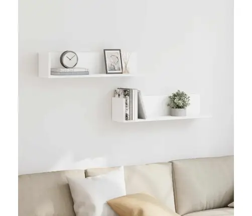 Seinariiulid 2 Tk Valget 75X16,5X16,5 Cm Ehituspuit