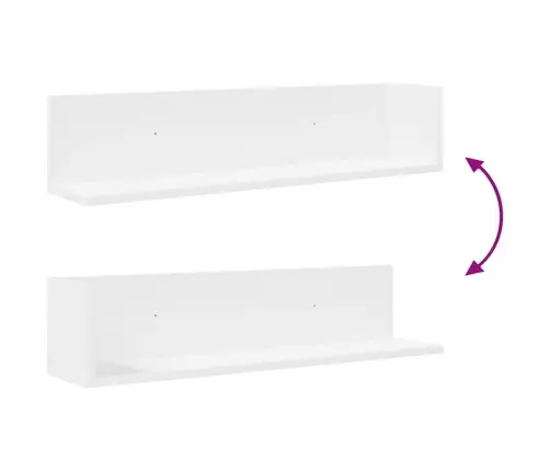 Seinariiulid 2 Tk Valget 75X16,5X16,5 Cm Ehituspuit