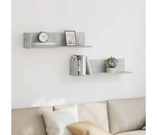 Seinariiulid 2 Tk, Betoonhall, 75 X 16,5 X 16,5 cm Tehispuit