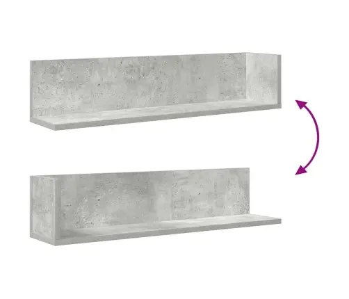 Seinariiulid 2 Tk, Betoonhall, 75 X 16,5 X 16,5 cm Tehispuit