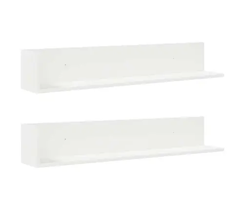 Seinariiulid 2 Tk, Valge, 100 X 16,5 X 16,5 cm Tehispuit