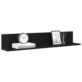 Seinariiulid 2 Tk, Must, 100 X 16,5 X 16,5 cm Tehispuit