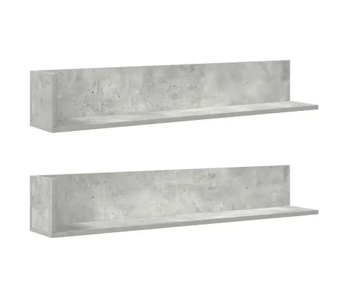 Seinariiulid 2 Tk, Betoonhall, 100 X 16,5 X 16,5 cm Tehispuit