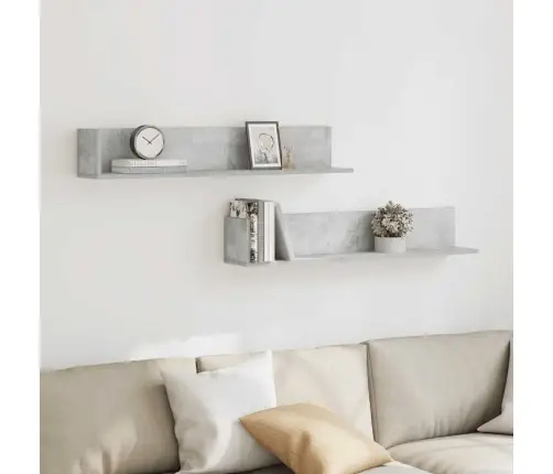 Seinariiulid 2 Tk, Betoonhall, 100 X 16,5 X 16,5 cm Tehispuit