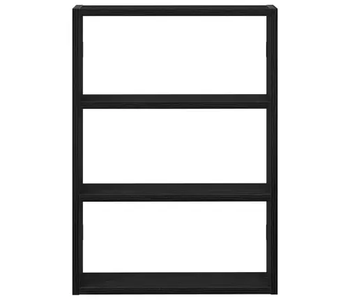 Sienas Plaukts, Melns, 43X9X60 Cm, Inženierijas Koks Vidaxl