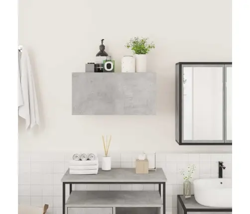 Vannitoa Seinakapp, Betoonhall, 60 X 25 X 30 cm Tehispuit