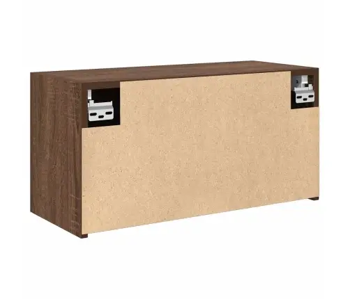 Vannitoa Seinakapp, Pruun Tamm, 60 X 25 X 30cm Tehispuit