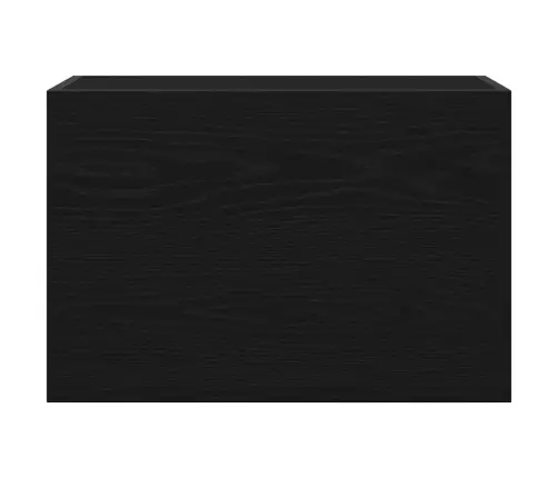 Vannitoa Seinakapp, Must, 60 X 25 X 40 cm Tehispuit