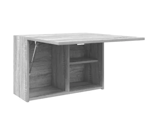 Sieninė Vonios Kambario Spintelė, Pilka Ąžuolo, 60X25X40Cm