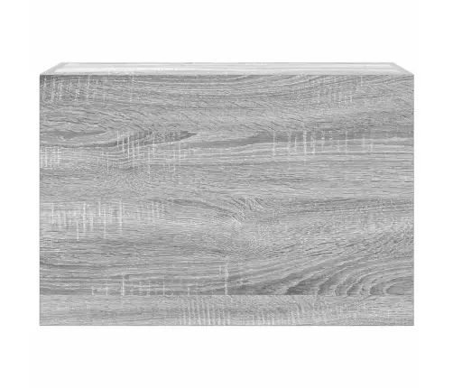 Sieninė Vonios Kambario Spintelė, Pilka Ąžuolo, 60X25X40Cm