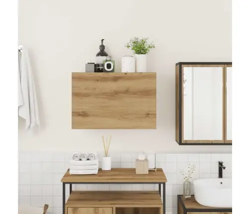 Vannasistabas Sienas Skapītis, 60X25X40 Cm, Inženierijas Koks Vidaxl