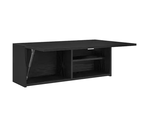 Vannitoa Seinakapp, Must, 80 X 25 X 30 cm Tehispuit