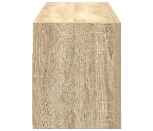 Sieninė Vonios Kambario Spintelė, Sonoma Ąžuolo, 80X25X30Cm