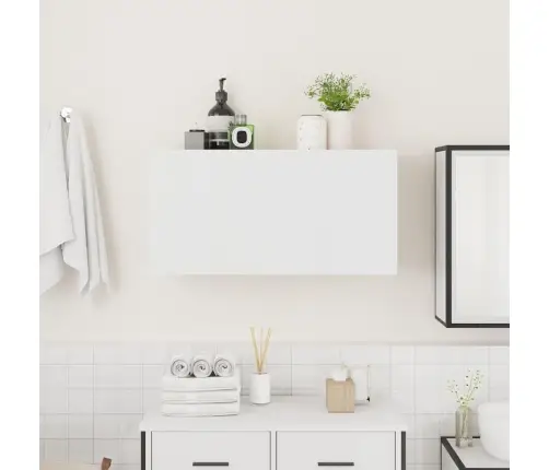 Vannasistabas Sienas Skapītis, 80X25X40 Cm, Inženierijas Koks Vidaxl