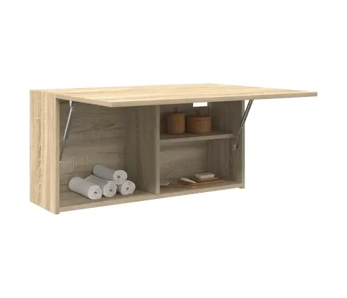 Vannasistabas Sienas Skapītis, 80X25X40 Cm, Inženierijas Koks Vidaxl