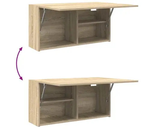 Vannasistabas Sienas Skapītis, 80X25X40 Cm, Inženierijas Koks Vidaxl