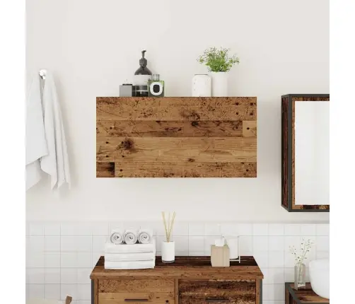 Vannasistabas Sienas Skapītis, 80X25X40 Cm, Inženierijas Koks Vidaxl