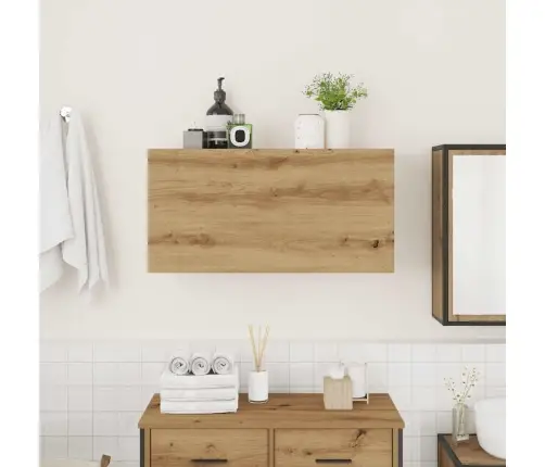 Vannasistabas Sienas Skapītis, 80X25X40 Cm, Inženierijas Koks Vidaxl