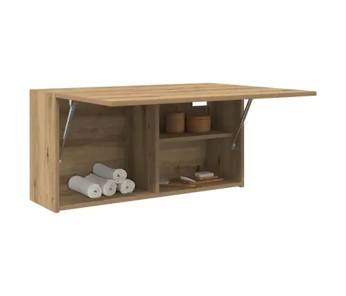 Vannasistabas Sienas Skapītis, 80X25X40 Cm, Inženierijas Koks Vidaxl