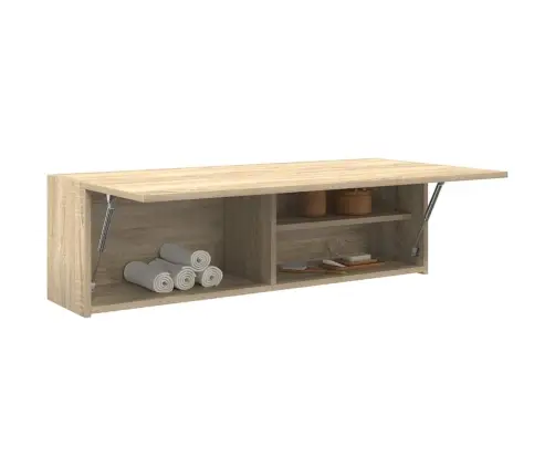 Vannitoa Seinakapp, Sonoma Tamm, 100 X 25 X 30 cm Tehispuit