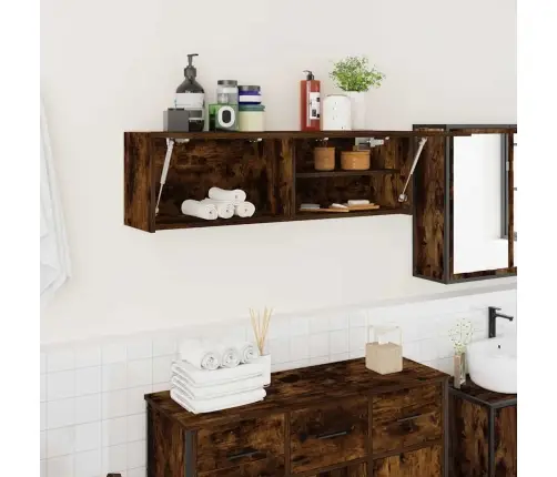 Vannasistabas Sienas Skapītis, 100X25X30 Cm, Inženierijas Koks Vidaxl