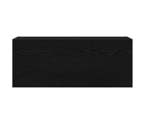 Vannitoa Seinakapp, Must, 100 X 25 X 40 cm Tehispuit