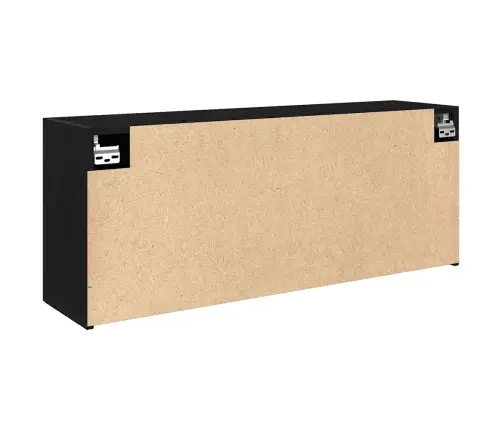 Vannitoa Seinakapp, Must, 100 X 25 X 40 cm Tehispuit