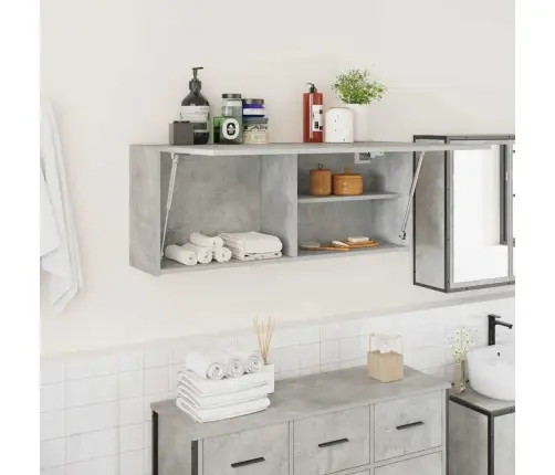 Vannitoa Seinakapp, Betoonhall, 100 X 25 X 40 cm Tehispuit