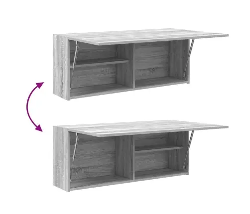 Vannasistabas Sienas Skapītis, 100X25X40 Cm, Inženierijas Koks Vidaxl