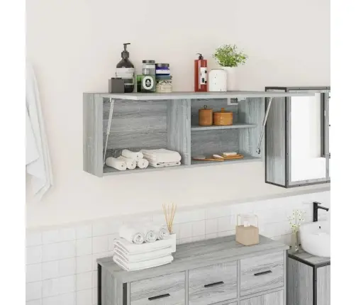 Vannasistabas Sienas Skapītis, 100X25X40 Cm, Inženierijas Koks Vidaxl