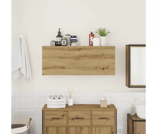 Vannasistabas Sienas Skapītis, 100X25X40 Cm, Inženierijas Koks Vidaxl