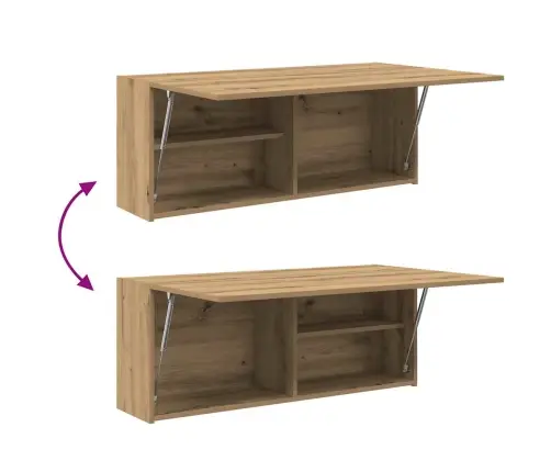 Vannasistabas Sienas Skapītis, 100X25X40 Cm, Inženierijas Koks Vidaxl