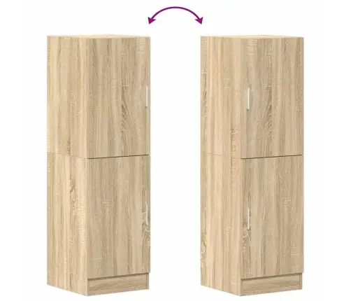 Virtuves Skapītis, Ozola, 38X41,5X131,5 Cm, Inženierijas Koks Vidaxl