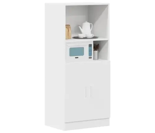 Virtuvės Spintelė, Baltos, 57X41,5X131,5cm Apdirbta Mediena