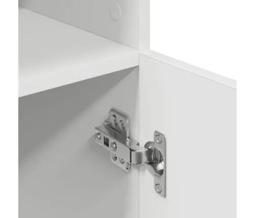 Virtuvės Spintelė, Baltos, 57X41,5X131,5cm Apdirbta Mediena