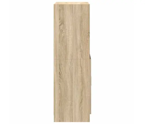 Virtuves Skapītis, Ozola, 57X41,5X131,5 Cm, Inženierijas Koks Vidaxl