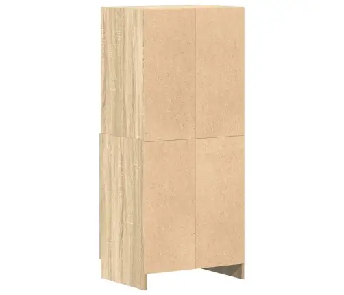 Virtuves Skapītis, Ozola, 57X41,5X131,5 Cm, Inženierijas Koks Vidaxl