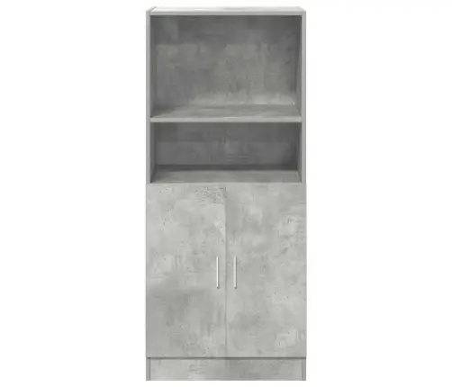 Virtuves Skapītis, Pelēks, 57X41,5X131,5 Cm, Inženierijas Koks Vidaxl