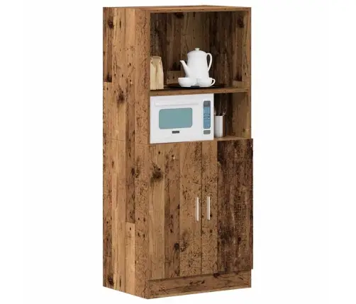 Virtuvės Spintelė, Medienos, 57X41,5X131,5cm Apdirbta Mediena