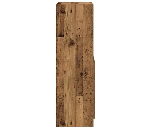 Virtuvės Spintelė, Medienos, 57X41,5X131,5cm Apdirbta Mediena