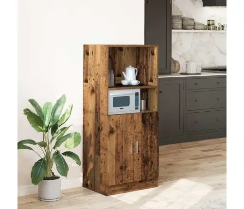 Virtuvės Spintelė, Medienos, 57X41,5X131,5cm Apdirbta Mediena