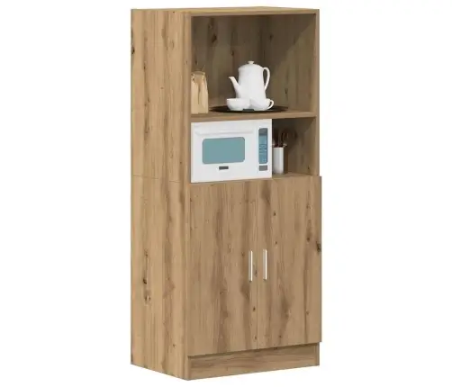 Virtuves Skapītis Koka Krāsa 57X41,5X131,5 Cm Inženierijas Koks Vidaxl